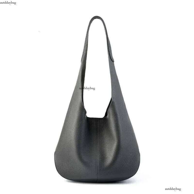 2025 New Design Bucket Large Capacity Top Layer Tote Bag, High-End Feeling, Underarm Single Shoulder Leather Bag