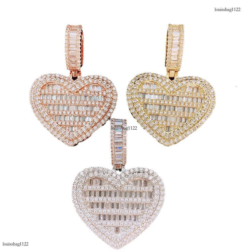 Iced Out VVS Inlaid D Color Moissanite Personalized Hip-Hop Accessories Versatile Necklace Pendant 111