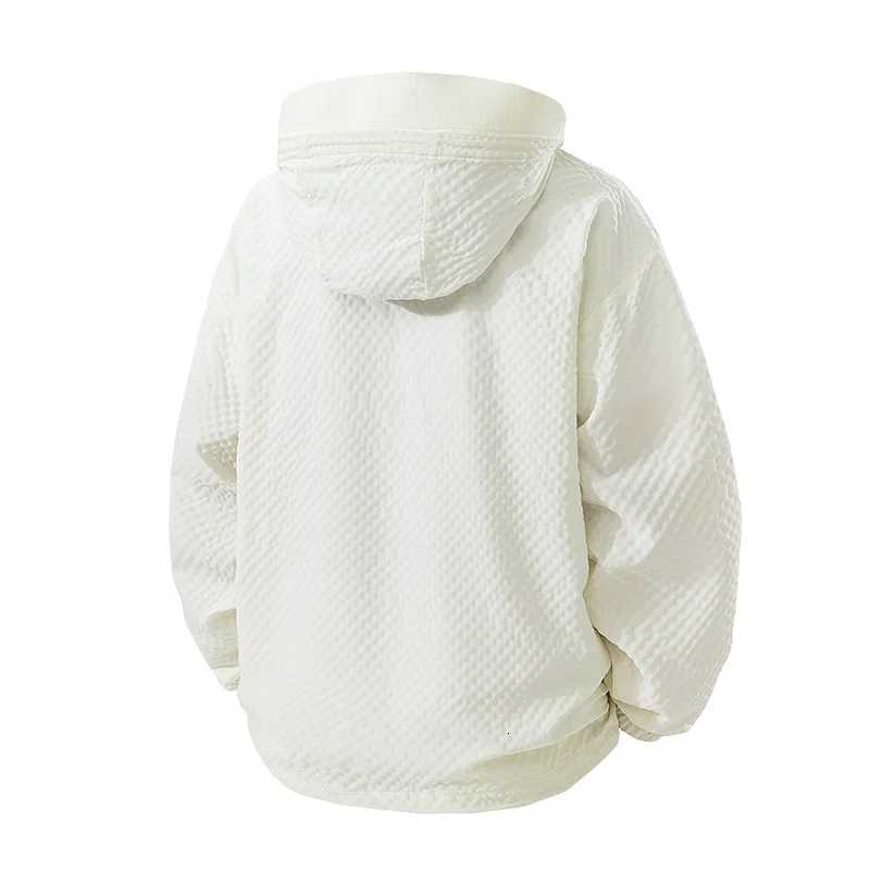 50+ Jacket Men Summer Bubble Fabric Plus Size 8XL 7XL Quick Dry Camping Windbreaker Fishing Outdoor Anti-UV Clothing W250809