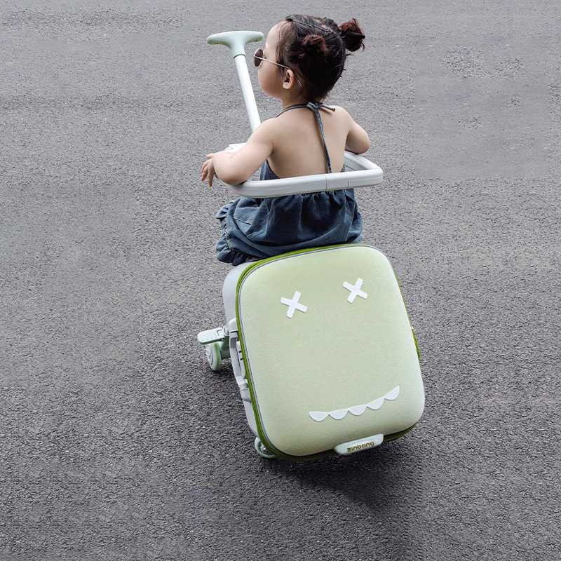 Luggage Children Can Sit and Ride Lazy Walking Baby Gods Suitcase 20 inch Boarding Travel Bags Brake Wheel Password Trolley Case