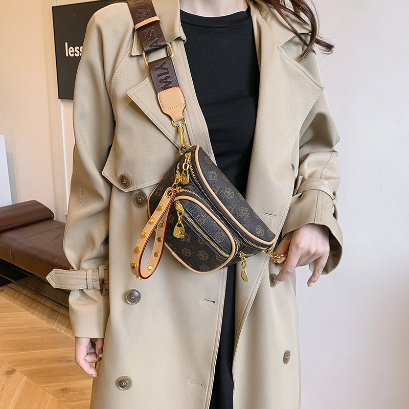 waist bags designer women 2025 Trendy 3-Way Convertible Sling Bag for Women, Chic Multi-pocket Ribbon Strap Shoulder Bag & Crossbody Purse