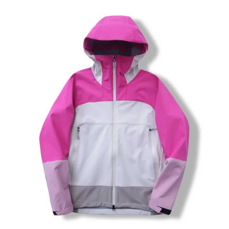 New Spring and Autumn Outdoor Sports Thin Velvet Soft Shell Contrasting Color Casual Jacket Couple Jacket Outdoor W250809