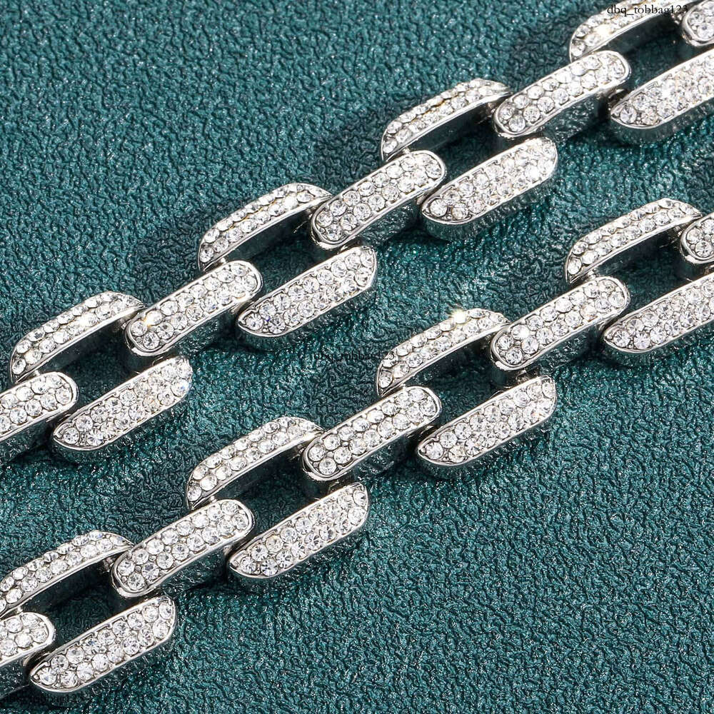 12mm Geometric Full Dia Alloy Bracelet Men's Trendy Brand Personality Accessory