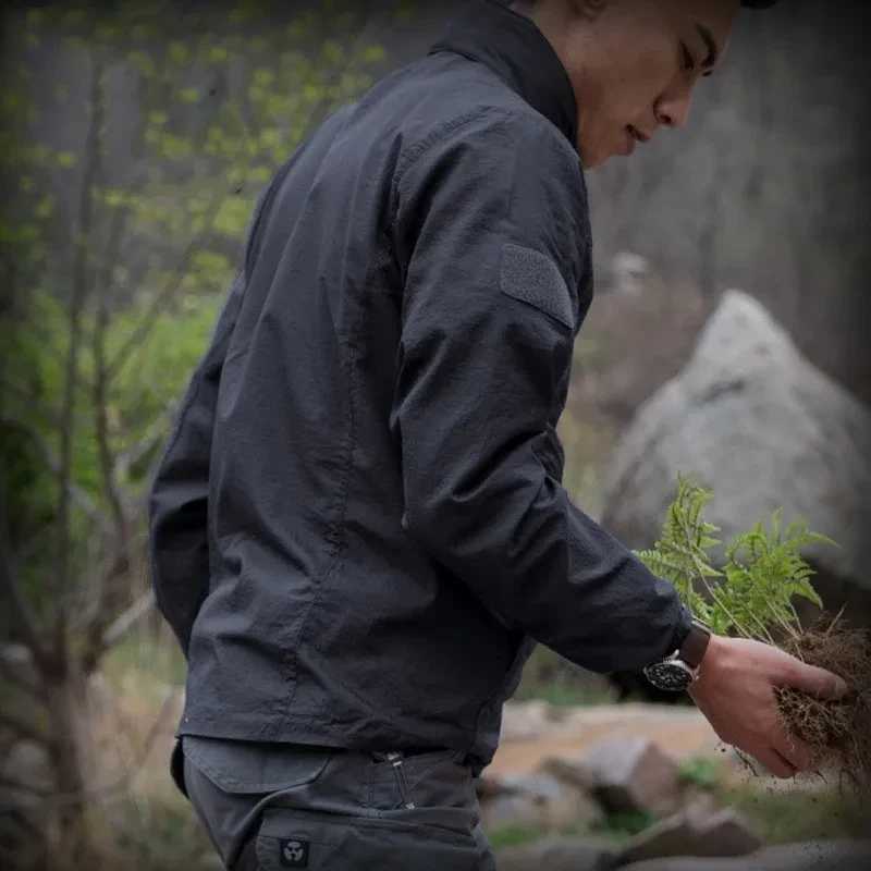 Military Chuitskri Jacket Men Summer Tactical Waterproof Jacket Mens Zipper Skin Coat Jackets Ultra Light Thin Casual Outwear W250809