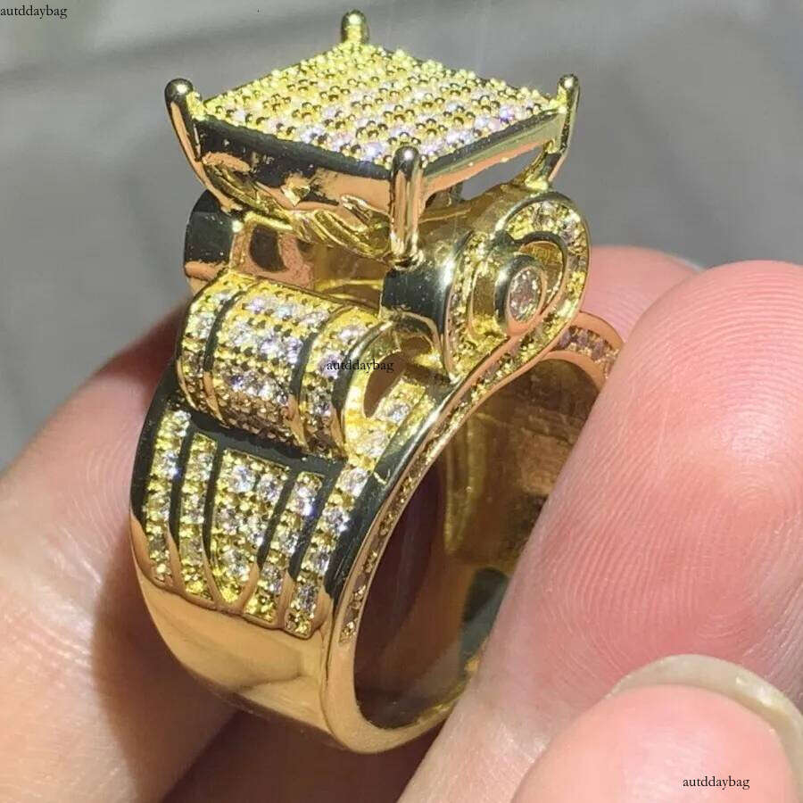 Dropshipping Wedding Rings Jewelry Choucong Brand Sterling Sier Gold Fill Pave 5A Cubic Zircon CZ Dia Eternity Women Engagement Band Ring Gift