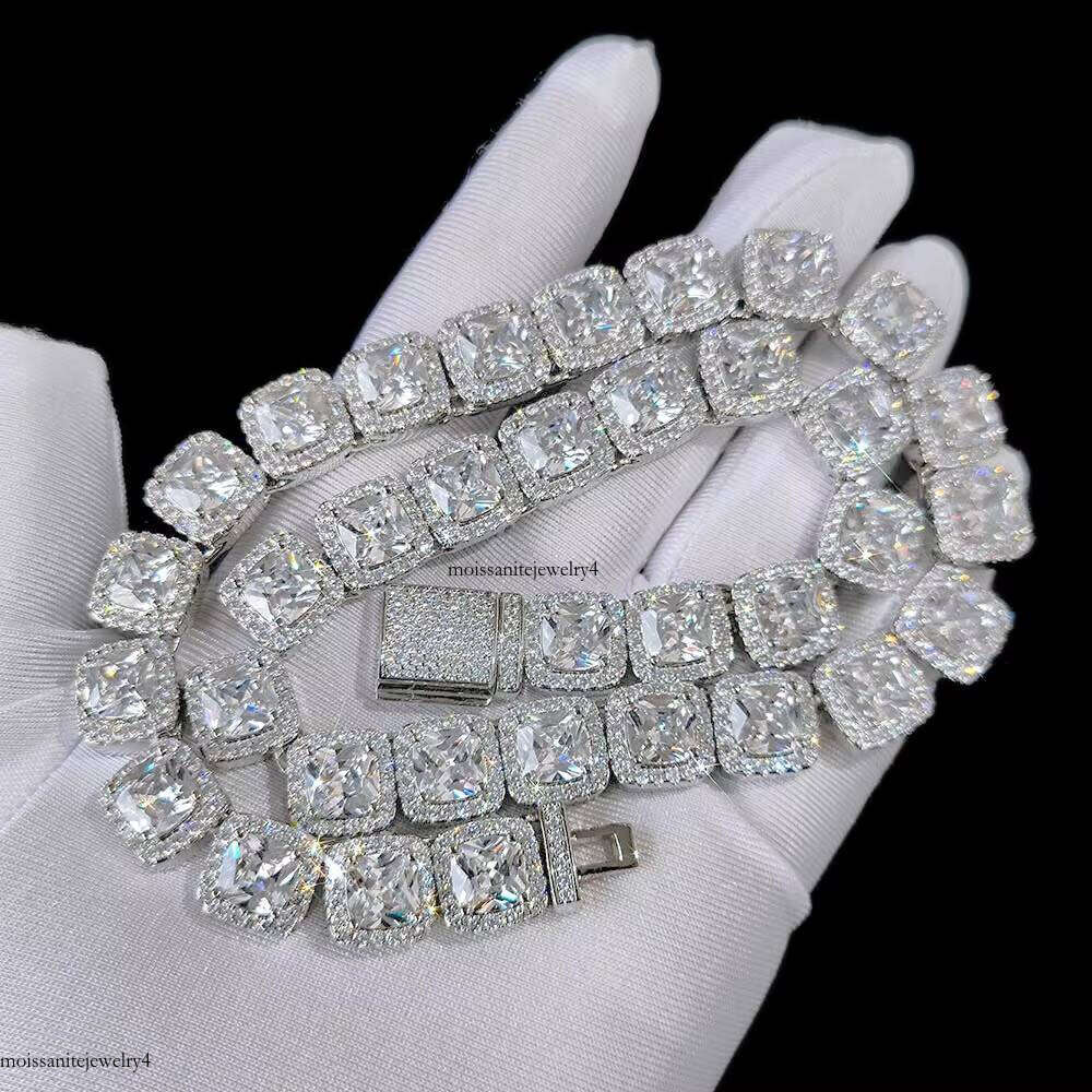 12mm Ice Dia Hip Hop Bracelets 3A Cubic Zirconia Clustered Iced Out Tennis Chain Bracelet