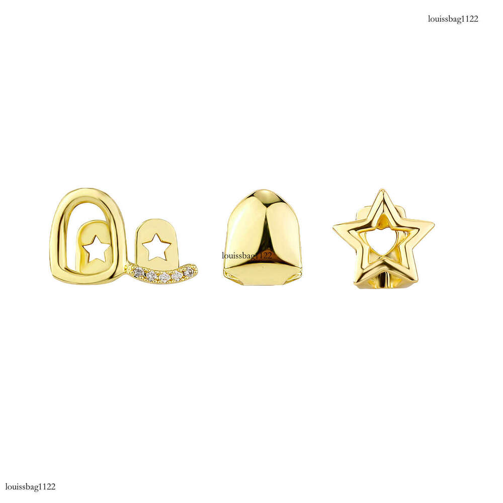 Real Plated Hip Hop TEMU Halloween Gold Braces Rap Versatile Personality Teeth Accessories