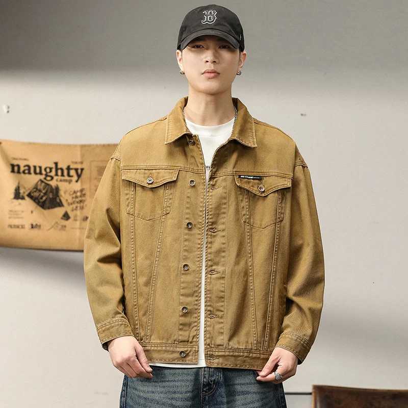 2023 Autumn Winter Mens Denim Jacket Premium Mens Plus Size Denim Jacket Fashionable Multi Pocket Loose Mens Hip Hop Denim W250809