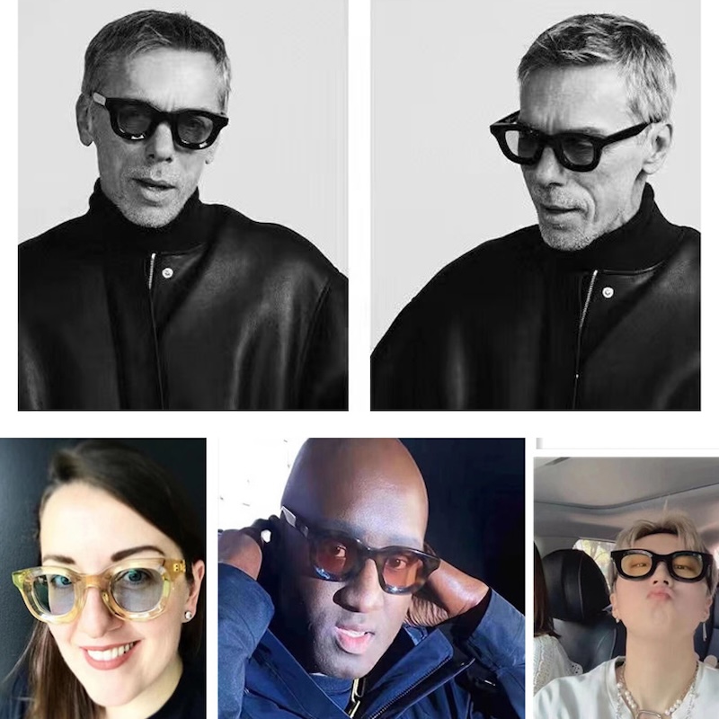 Designer Polarized Sunglasses Men Steampunk Oversized Glasses Vintage Women Goggles Gothic Y2K Futuristic Cool INS Niche Circular High-end Sturdy Meta