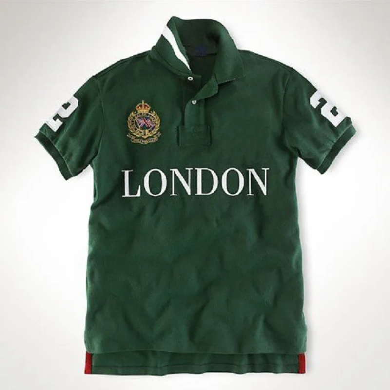 Luxury Designer Men's Polo Shirt UAE Dubai Short Royal Casual Sport Party High-end Cotton Embroidery Luxury Contrast Color Original Design T-shirts 88