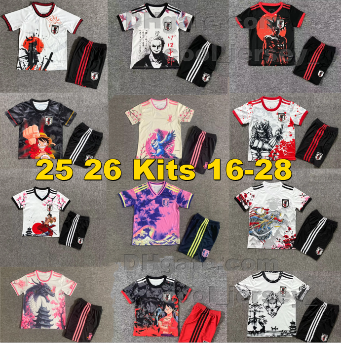 25/26 Japan Soccer Jerseys MINAMINO special 2025 2026 Dragon Cartoon Wukong Cherry blossom Samurai Devil Slasher District KYOGO KAMADA kids kits football shirts