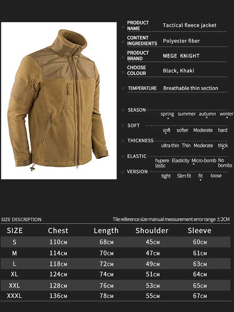 Winter Tactical Fleece Jacket Military Army Jacket Thermal Warm Camouflage Work Coats Mens Clothes Husband Field Jacket Outerwear W250809