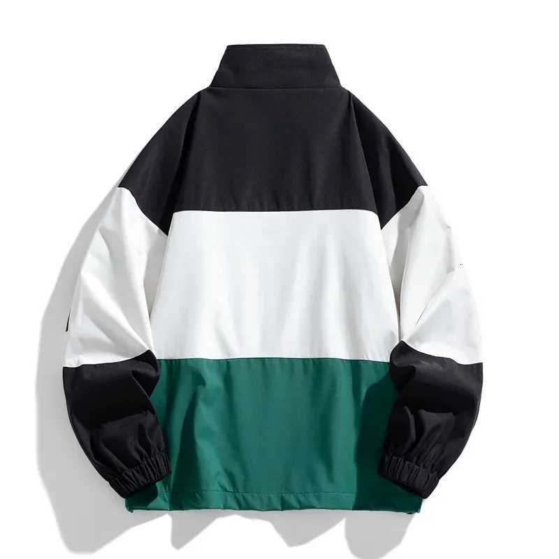 Men Jacket Oversized Stand Collar Coats Hip Hop Outerwear Men Sweatshirt Zipper Windproof Clothes Bomber Jacket Denim Jacket Men W250809