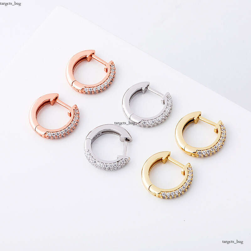 insIced Out VVS Zircon Round Unisex Hip-Hop Trendy Bling Earrings