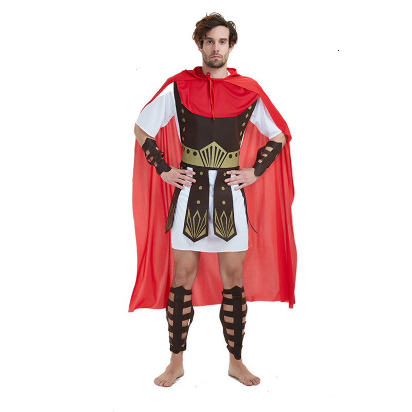 Halloween Cosplay Men and Women Parent-Child Ancient Roman Warrior Costume Annual Performance Noble Greek Prince Outfit