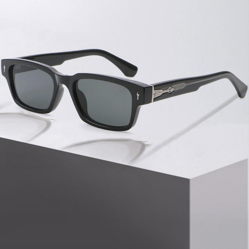 Small Square Sunglasses Vintage Steampunk Men Women Cyberpunk Thick Glasses Clear Retro Goggles Gothic Y2K Futuristic Cool INS Niche High-end Sturdy M