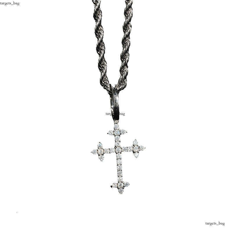 Personalized Iced Out VVS Cross Full Inlaid with D Color Moissanite Necklace Pendant
