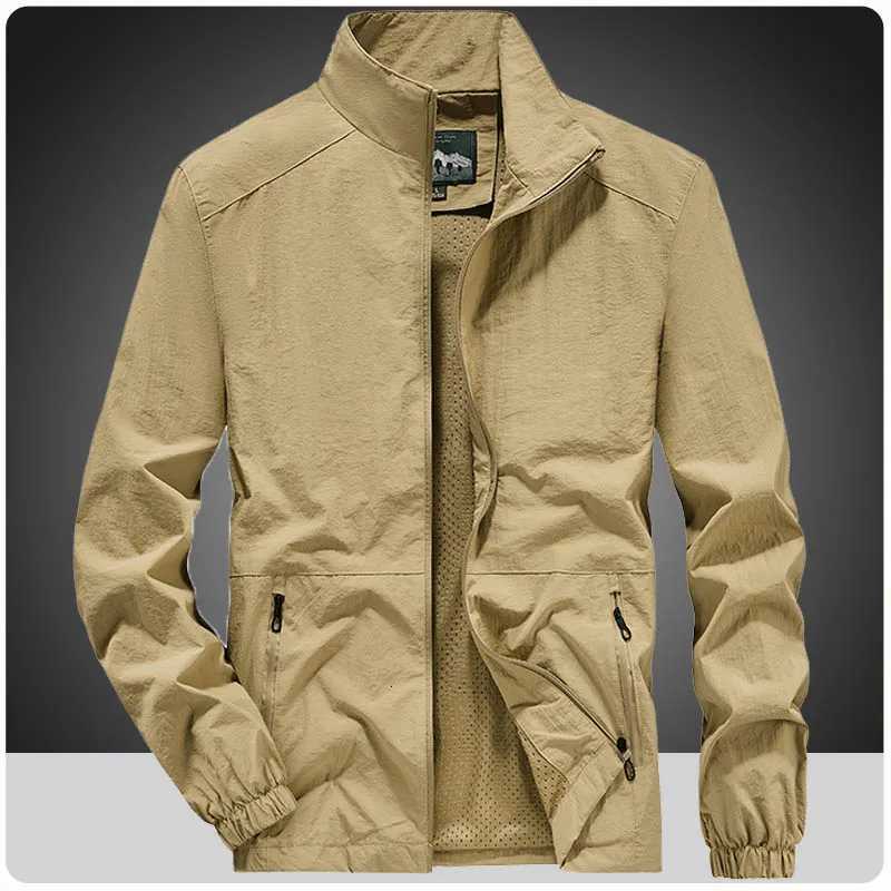 Spring Lightweight Varsity Jacket Men Summer Windbreaker Bomber Jacket Outdoor Gym Jogger Sport Hiking Running Coat Men Clothing W250809