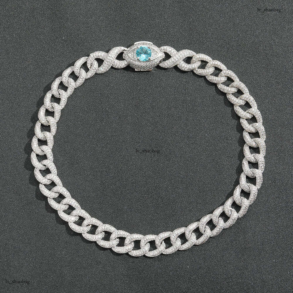 for Men 16MM Eye Cuban Versatile Layered Clavicle Chain Street Style Hip Hop Necklace Niche Accessories