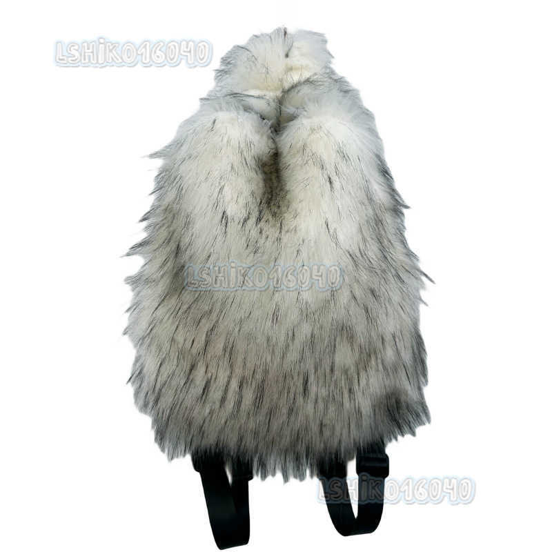 Hot Selling Backpack Fur Backpack Womens Fur Bag 2023 New Versatile Travel Plush Backpack H250808