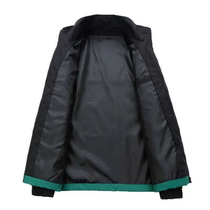 Men Jacket Oversized Stand Collar Coats Hip Hop Outerwear Men Sweatshirt Zipper Windproof Clothes Bomber Jacket Denim Jacket Men W250809