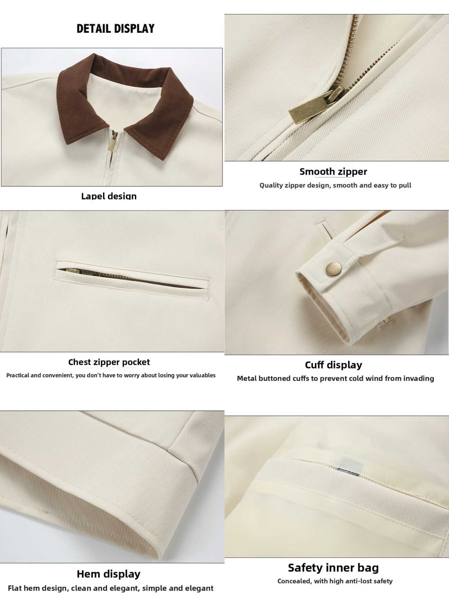 2025 new high-quality outdoor workwear two-tone lapel jackets for men and women and couple sportswear and casual jackets. W250809