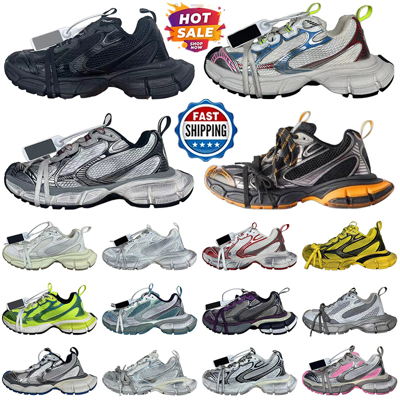 Designer Track 10.0 Casual 17FW Triple-S Sneakers Black White Green Platform brand Nylon Mesh Outsole Runner Shoes Men Women Outdoor Trainers EUR 35-45