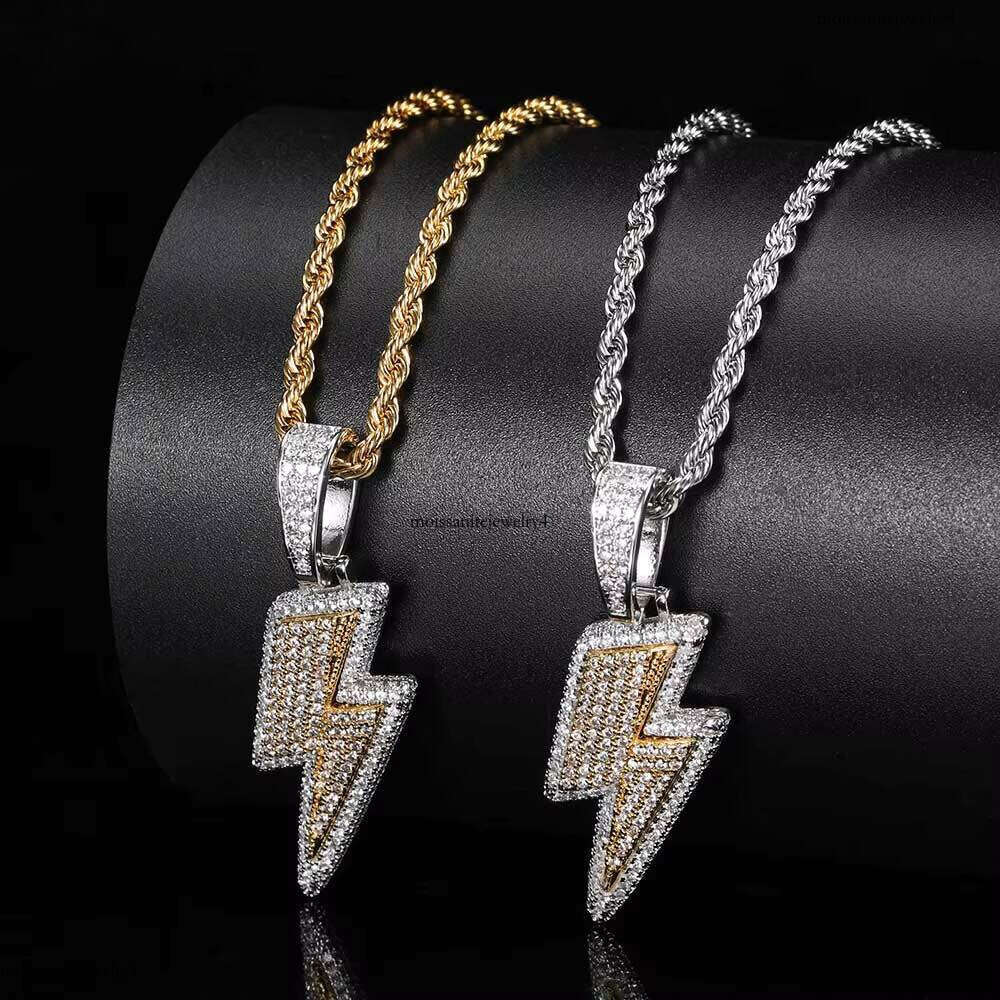 High Quality Iced Out Hip Hop Cubic Zirconia Lighing Pendant