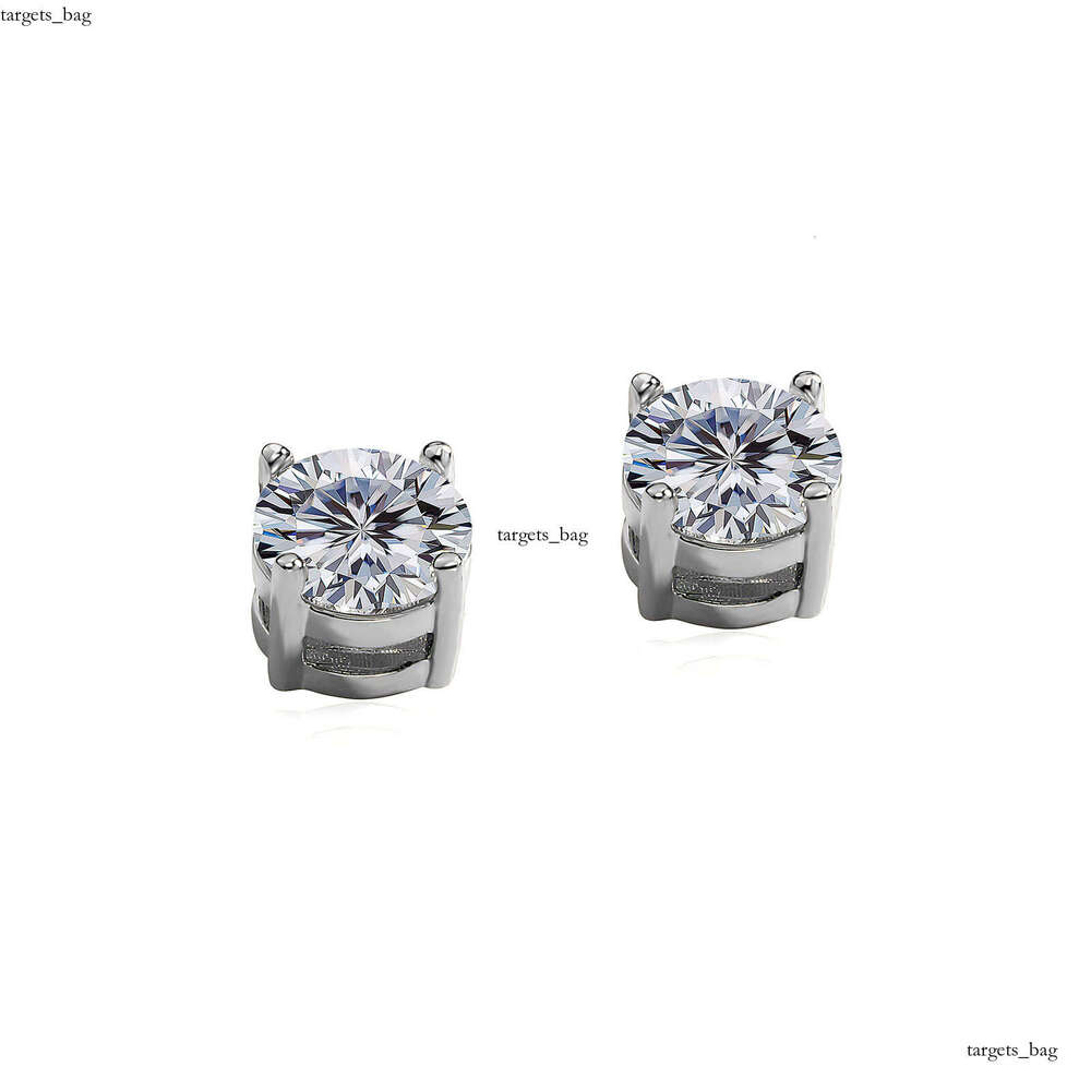 Hip Hop 8MM Round Zircon Non-Pierced Strong Magnetic Personality Earrings Trendy Versatile Ear Jewelry