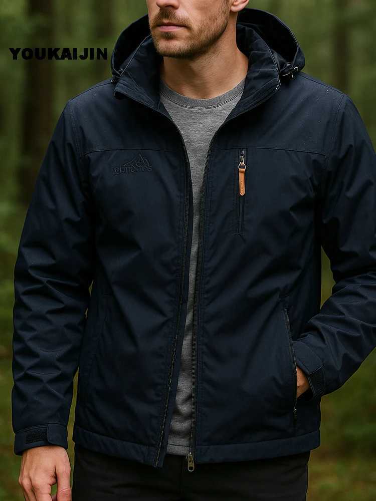 7XL Windbreaker Men Tactical Jacket Lightweight Waterproof Outdoor Hooded Coat Sports Military Field Climbing Thin Outerwear W250809