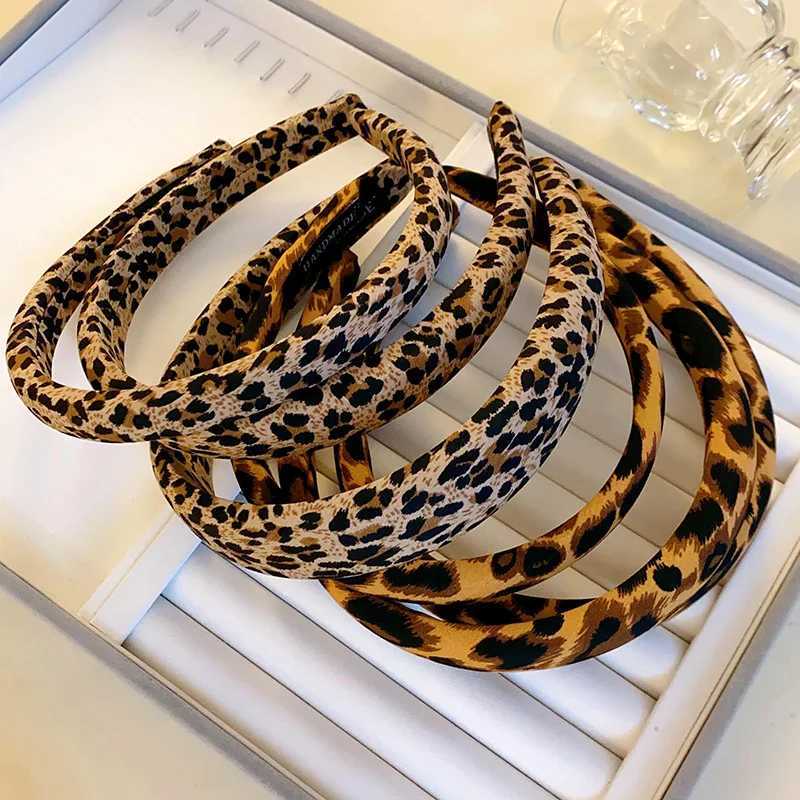 1/3pcs 1.5/2/3CM Chic Leopard Print Band With Sponge Padding for Women Girls Daily Use Fashion Comfortable Hair Accessory Y250809