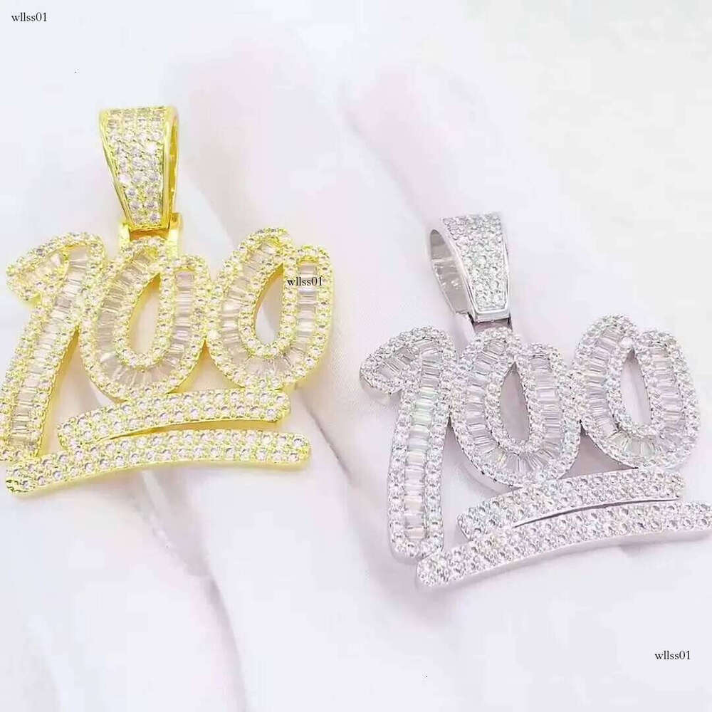 S Sier Moissanite Hip Hop Fashion Pendant