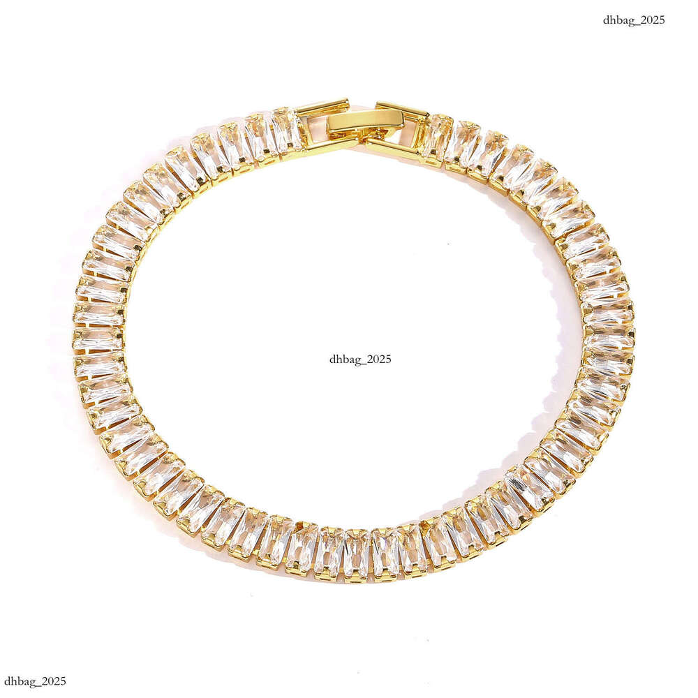 7mm T Cubic Men's Bracelet Hip Hop Alloy Full Zirconia Personality Accessory