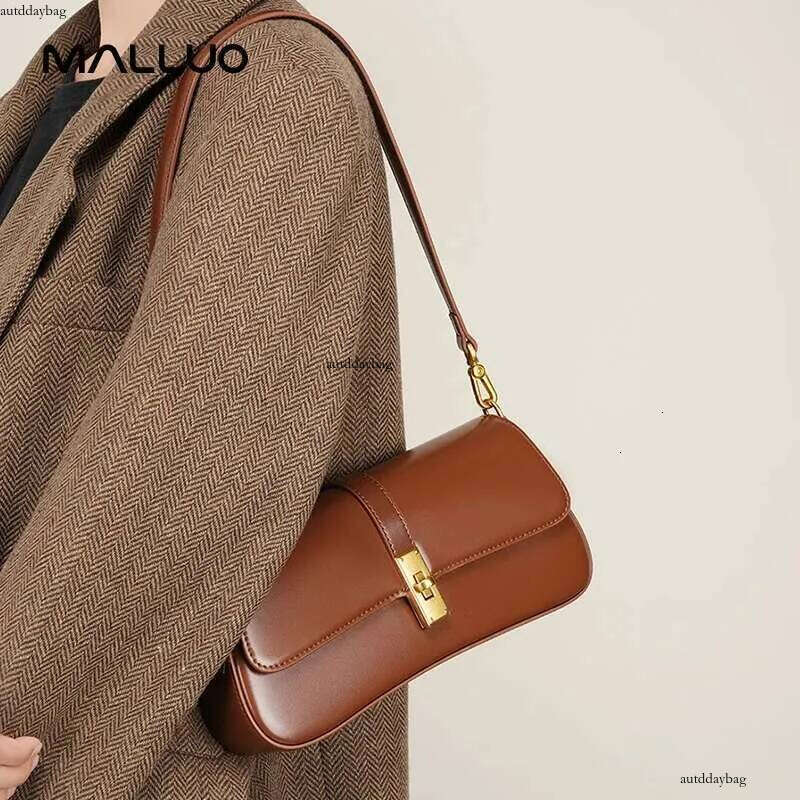 Women Cowhide Split Leather Handbag Ladies High Quality Commuter Shoulder Bags Female Designer Retro Crossbody Bag Purse