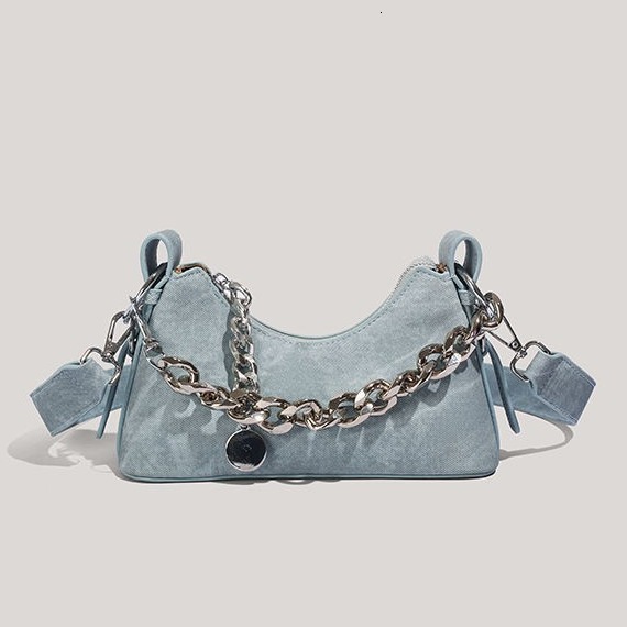 Underarm for Women 2025 Autumn Winter New High-Quality Texture Chain Crossbody Baguette Bag ddmymoon