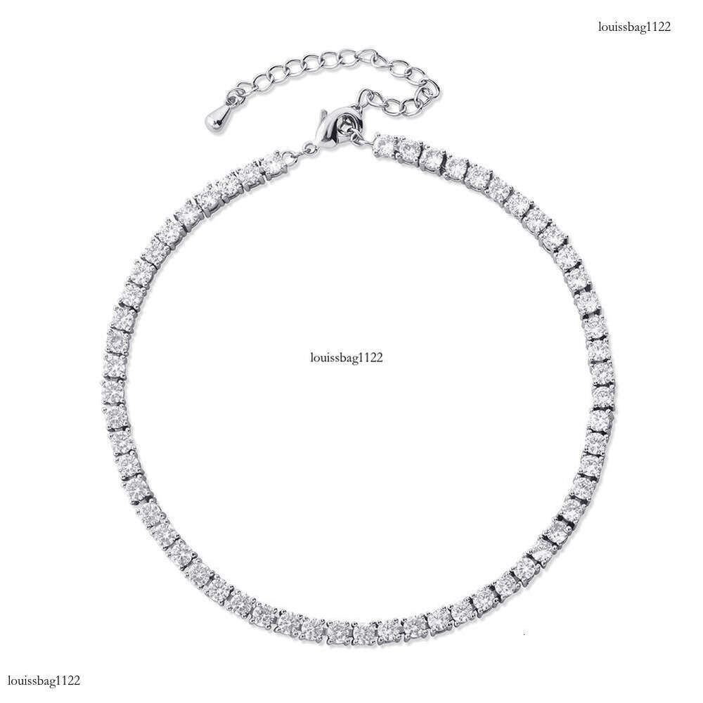 3/4/5/6MM Light High-End Starry Sky for Women Minimalist Style Niche Exquisite Geometric Anklet with Rhinestones