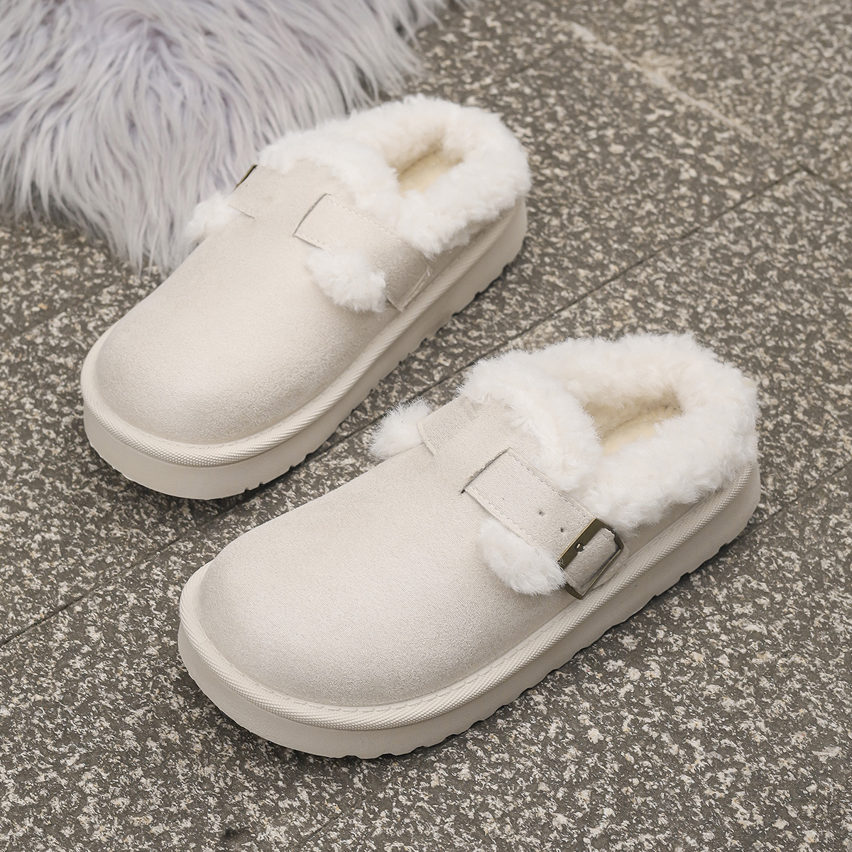hot Free delivery designer woman boots Solid colored cotton boots with plush comfortable and simple midsole snow boots