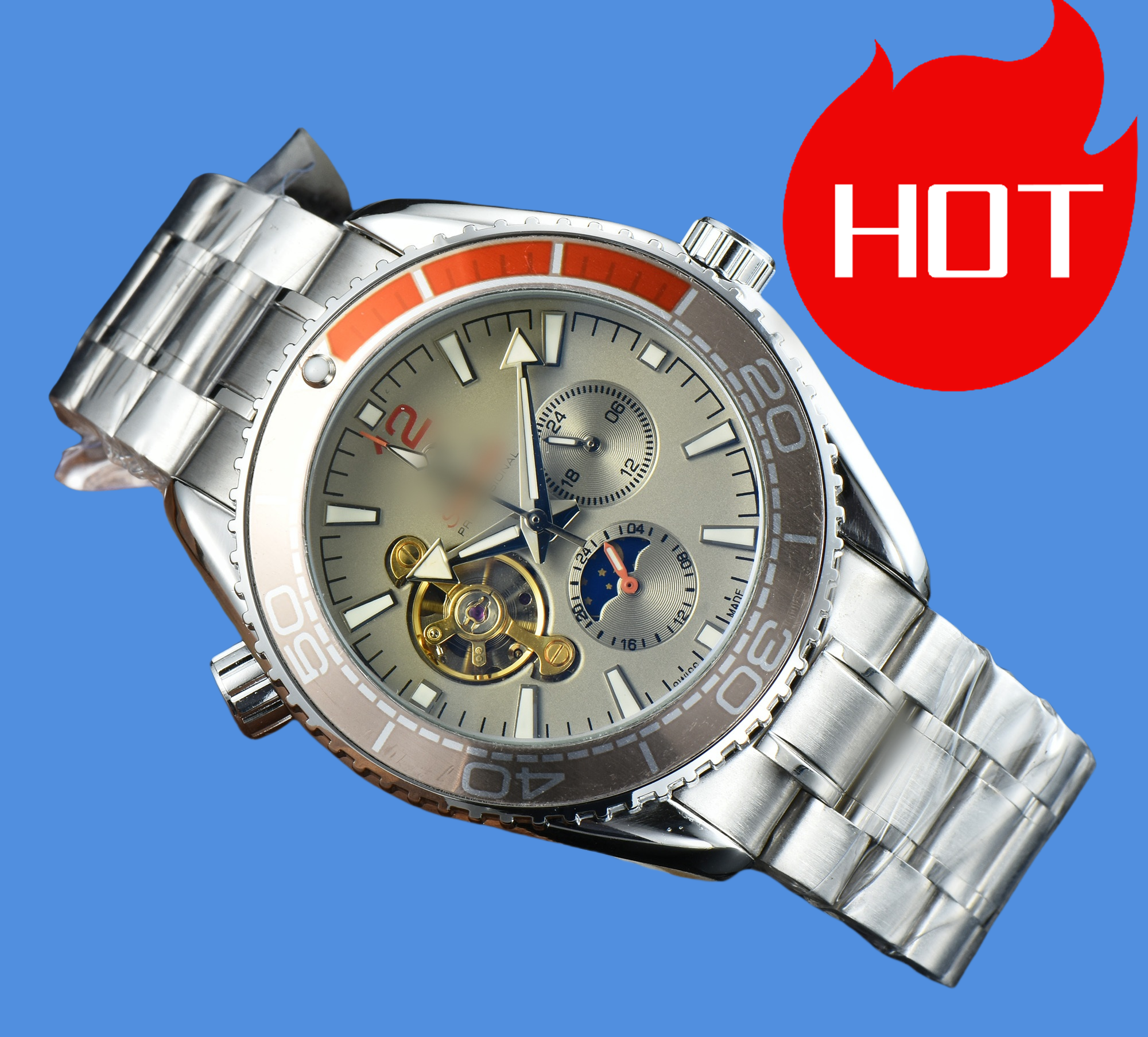 Women men's luxury OMGity SEAMASTERity Wristwatches digital automatic mechanical watch Tourbillon waterproof IRM QA LU men watches DJ77