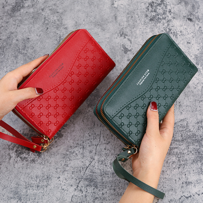 New Women's Wallet Long Style Ladies Zipper Coin Purse Multifunctional Phone Bag Large Capacity Luxury Bag Simple Multi-card Slot Card Holder