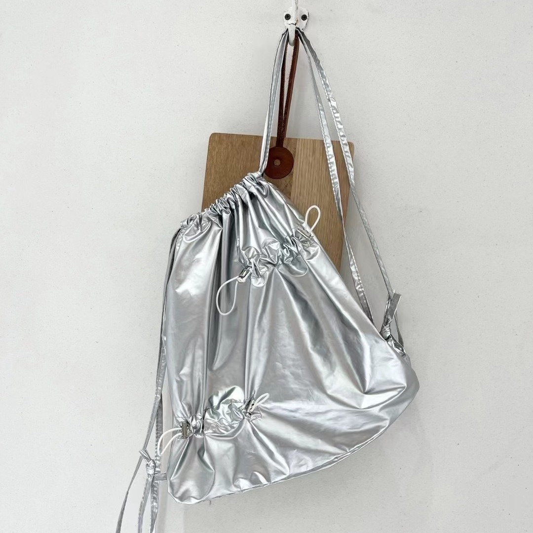 Korean Style Handsome New Niche Drawstring Design Backpack Versatile Large Capacity ddmymoon