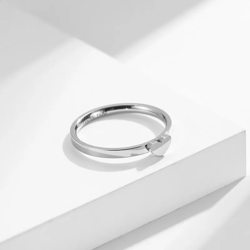 Stainless Steel Hollow Heart Puzzle Couple Rings I LOVE YOU Engraved Wedding Band Ring for Women Men Size 5-12 250805
