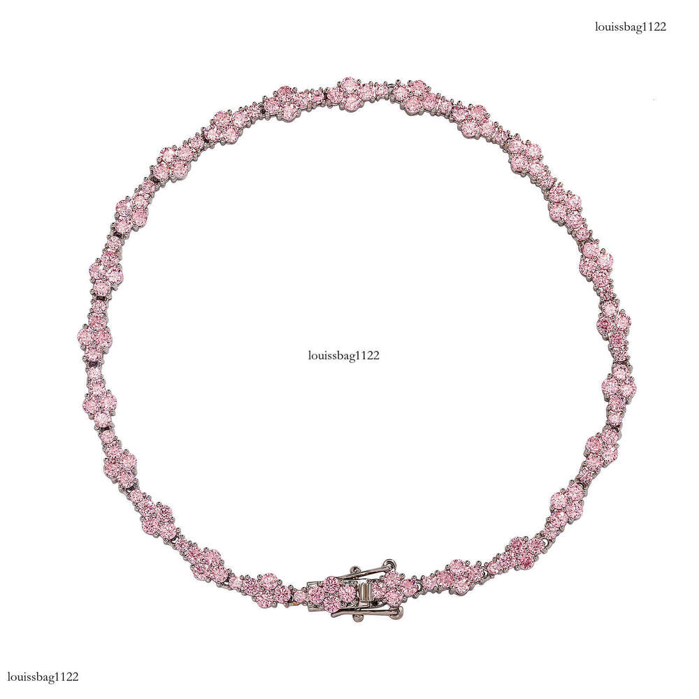 Hip Hop Personality Men's Anklet Spring Buckle Airplane Tennis Chain Zircon Bracelet Jewelry for Women