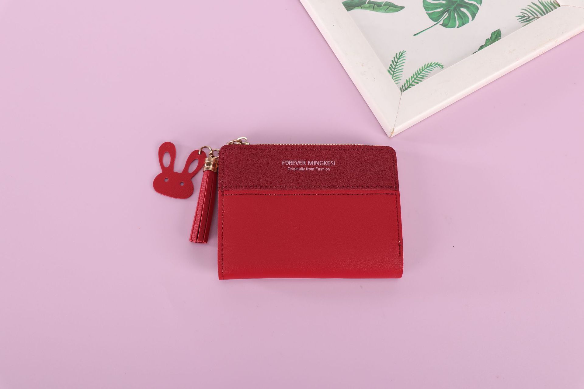 Fashion New Women's Short Wallet Zipper Rabbit Coin Purse Female Luxury Bag Student Korean Style Fashion Multiple Colors Cute