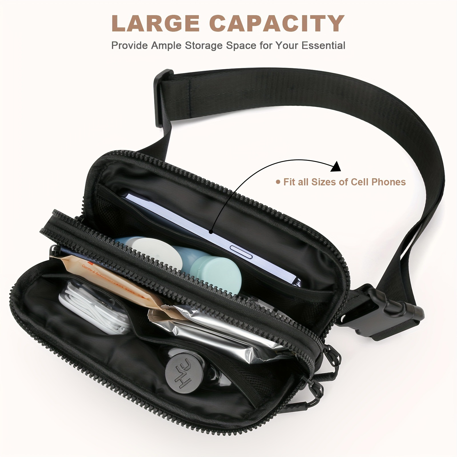 Designer men single-shoulder bag and crossbody bag A Single Shoulder Crossbody Bag for Men and Women with Long