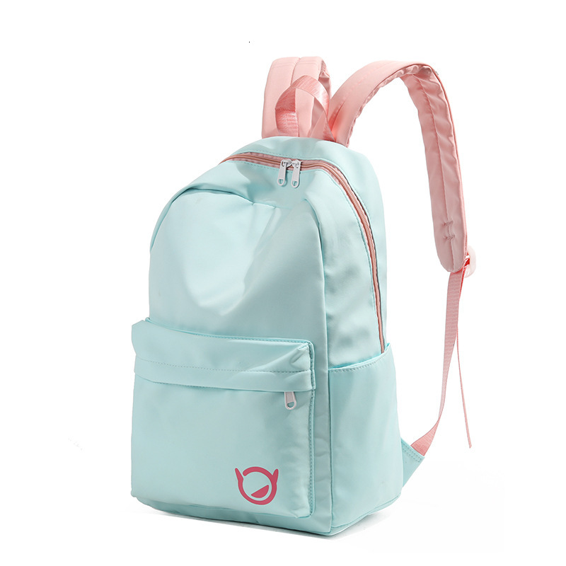 Mint Fresh Color Block Backpack for Middle and High School Students ddmymoon