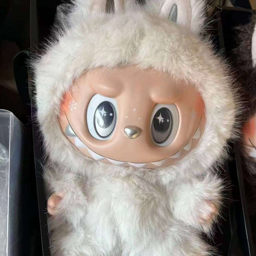 38cm Zimomo Monster Labubu Angel Creative Coin DIY Figure Vinyl Pendant Doll Model Cute Toy Birthday Gift