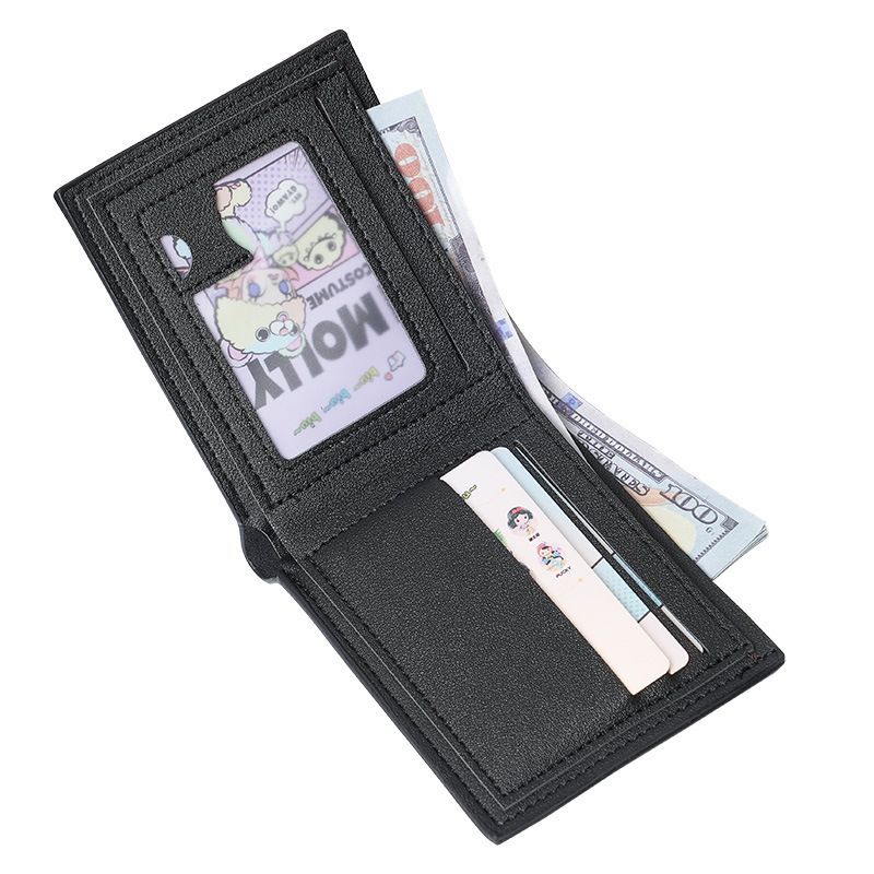 Men's Wallet Business Casual Short Luxury Bag Leather Wallet Cross-border Hot Sale In Stock Wholesale Casual Short Leather Bag Wholesale