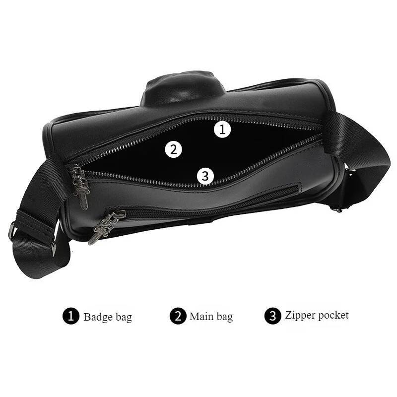 New Messenger Lightweight Shoulder Bag, Trendy Small Square Bags, Men's Large Capacity Satchel Bag for Halloween