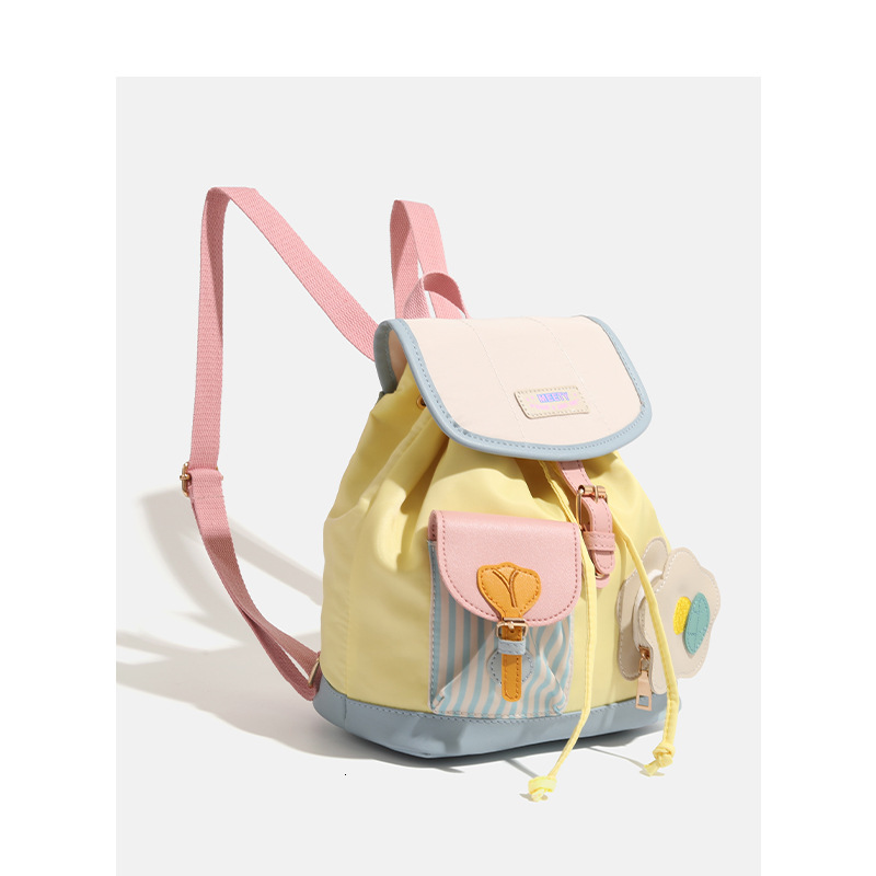 Mini Backpack 2025 New Cute Color-Block Commuter Small School Bag for Students ddmymoon