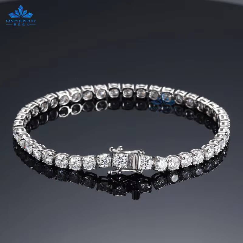 2025 10K Gold Jewelry Lab Grown Diamond Tennis Chain CVD HPHT Lab Grown Bracelet for Women